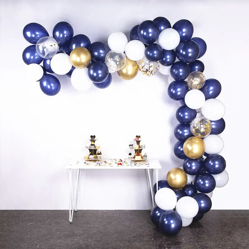 97pcs Balloons Garland Arch Kit 10 inch Navy Blue White Latex Balloons Gold Chrome Confetti Ballon Birthday Party Garland Decor
97pcs Balloons Garland Arch Kit 10 inch Navy Blue White Latex Balloons Gold Chrome Confetti Ballon Birthday Party Garland Decor