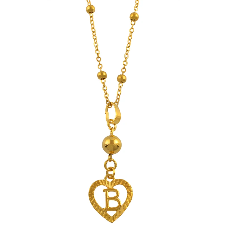 Trendy Alphabet A to Z Heart Letters Ball Pendant Necklace Beads Initial Chains for Women Girls Letter Jewelry #J0315
Trendy Alphabet A to Z Heart Letters Ball Pendant Necklace Beads Initial Chains for Women Girls Letter Jewelry #J0315