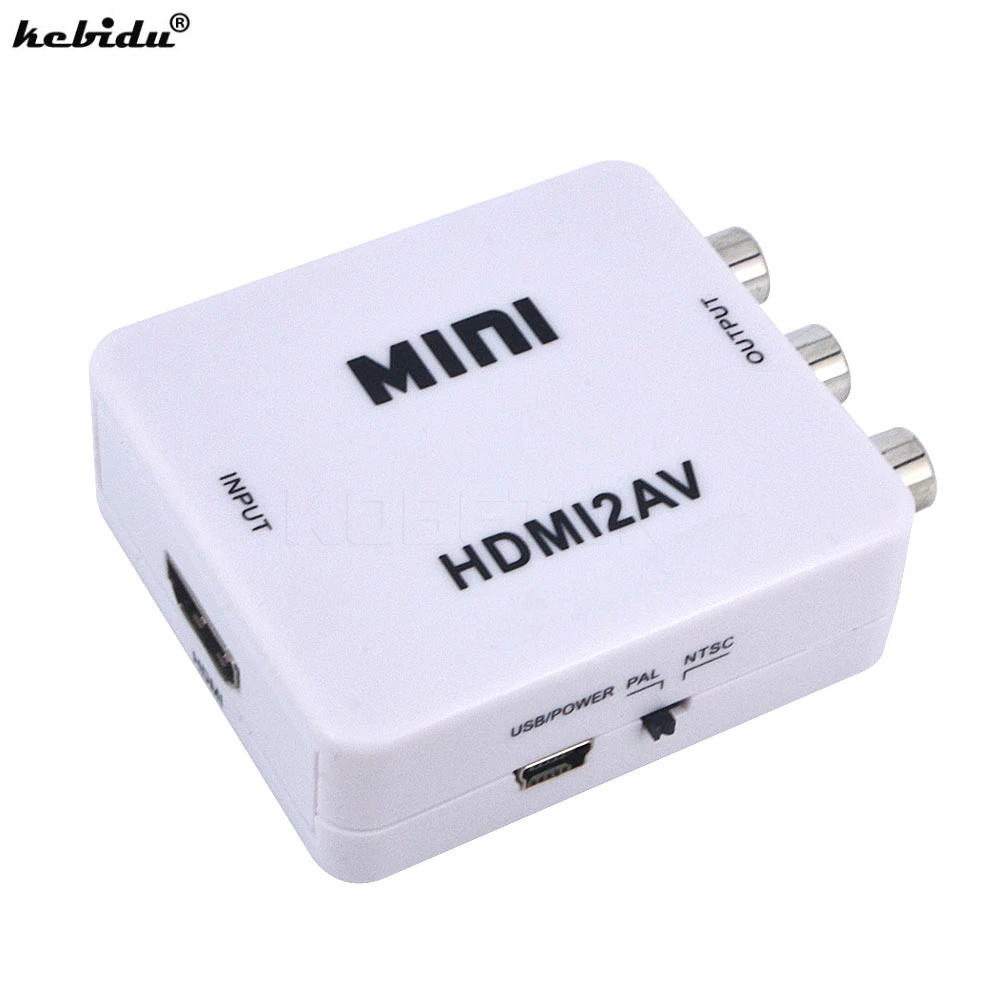 kebidu 1080P HD Video Converter HDMI TO AV Adapter Box HDMI to RCA AV/CVSB L/R HDMI2AV Support NTSC PAL Output High Qulity
kebidu 1080P HD Video Converter HDMI TO AV Adapter Box HDMI to RCA AV/CVSB L/R HDMI2AV Support NTSC PAL Output High Qulity