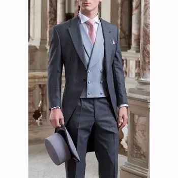 Classic Design Morning Suits Groom Blazer Groomsmen Men's Prom Cothing Business Suits (Jacket+Pants+Vest+ Tie) NO:253
Classic Design Morning Suits Groom Blazer Groomsmen Men's Prom Cothing Business Suits (Jacket+Pants+Vest+ Tie) NO:253