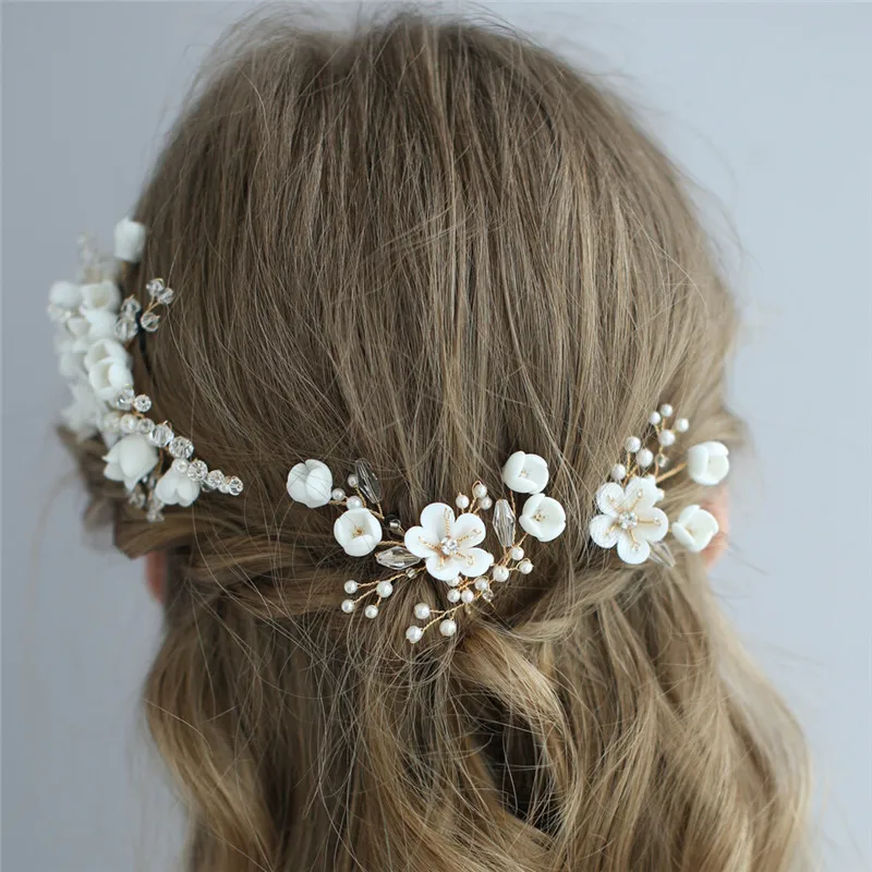 Charming White Flower Wedding Hair Jewelry Comb Handmade Bridal Pearls Hair Pins Women Prom Headpiece Ornament
Charming White Flower Wedding Hair Jewelry Comb Handmade Bridal Pearls Hair Pins Women Prom Headpiece Ornament
