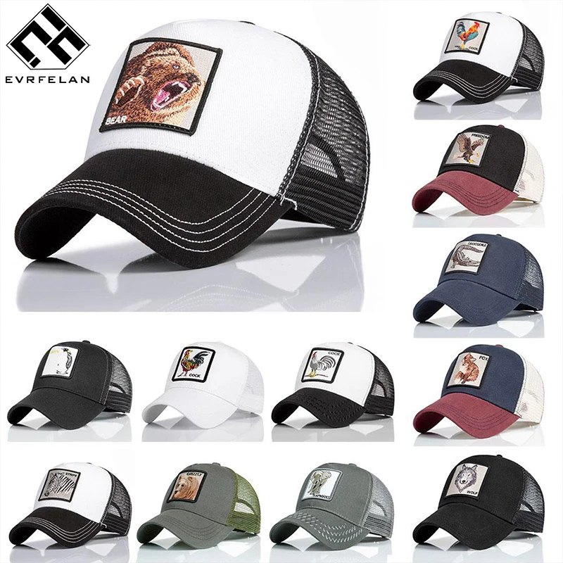 Evrfelan New Brand Animal Caps Women Breathable Mesh Baseball Cap Men's Dad Hat Patchwork Snapback Caps Summer bone Dropshipping
Evrfelan New Brand Animal Caps Women Breathable Mesh Baseball Cap Men's Dad Hat Patchwork Snapback Caps Summer bone Dropshipping