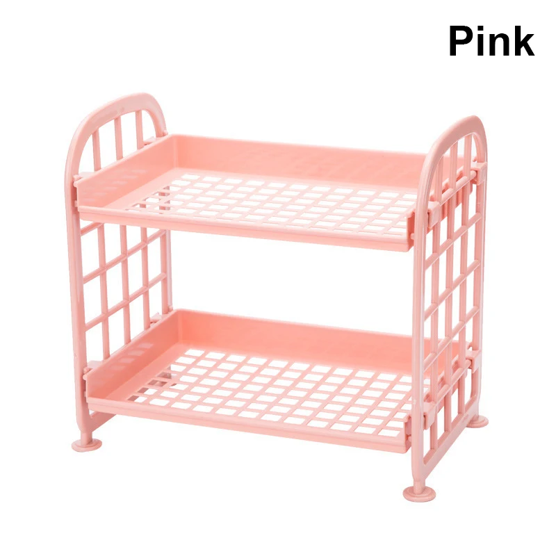 Plastic Sundries Storage Holder Double Layer for Kitchen Bathroom Desktop Makeup Shelf Organizer HG99
Plastic Sundries Storage Holder Double Layer for Kitchen Bathroom Desktop Makeup Shelf Organizer HG99