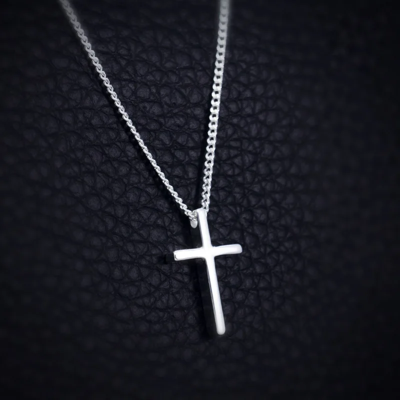 Fine Jewelry 925 Sterling Silver Cross Pendant Necklace for Women Simple Female Gift Jesus Religion Link Chain 2019 New
Fine Jewelry 925 Sterling Silver Cross Pendant Necklace for Women Simple Female Gift Jesus Religion Link Chain 2019 New