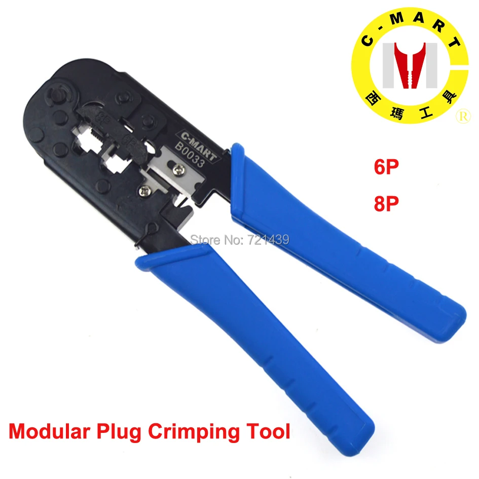 C-MART tools 6P 8P Ethernet Internet Cable Crimping Plier Network Cord Repair Tool Kit Telephone Wire Cutter Cutting Press-plier
C-MART tools 6P 8P Ethernet Internet Cable Crimping Plier Network Cord Repair Tool Kit Telephone Wire Cutter Cutting Press-plier