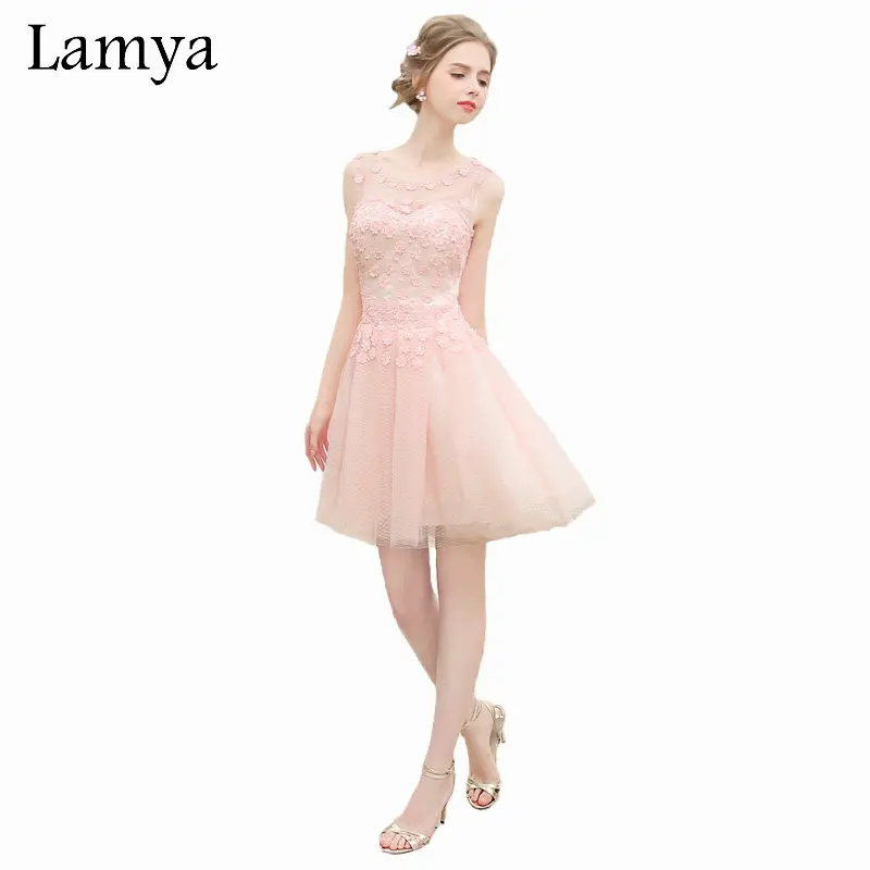 LAMYA Short Elegant Party Dress A Line Evening Dresses Beautiful Appliques Style Pink Prom Real Photo EV2694
LAMYA Short Elegant Party Dress A Line Evening Dresses Beautiful Appliques Style Pink Prom Real Photo EV2694