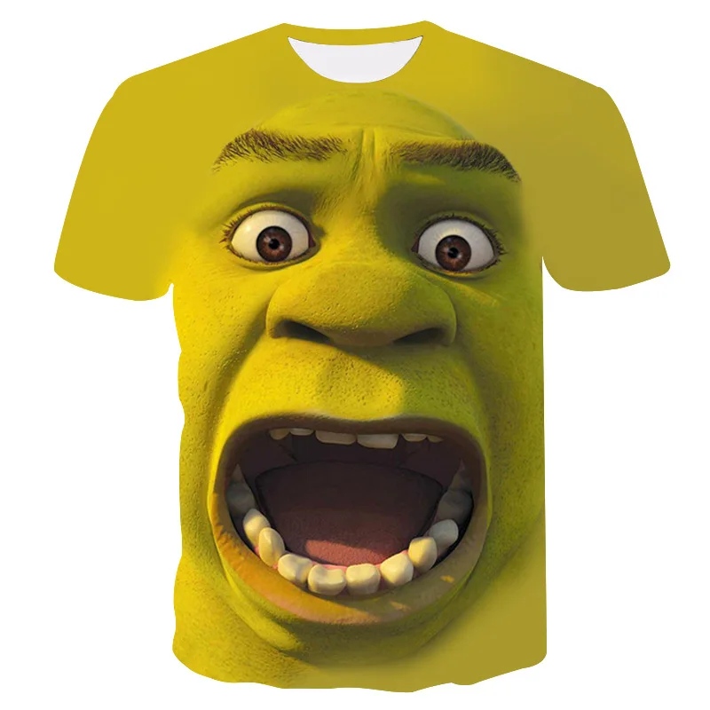 Shrek Shirt 3D Funny Casual T-Shirt Men's Hip Hop Round Neck Short Sleeve Tops Summer street fashion cool t-shirt Men's Wear
Shrek Shirt 3D Funny Casual T-Shirt Men's Hip Hop Round Neck Short Sleeve Tops Summer street fashion cool t-shirt Men's Wear