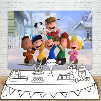 Peanuts Movie Photo Backdrops Charlie Brown Is Not a Quitter Photography Background for Boys and Girls Birthday Part Decoration
Peanuts Movie Photo Backdrops Charlie Brown Is Not a Quitter Photography Background for Boys and Girls Birthday Part Decoration