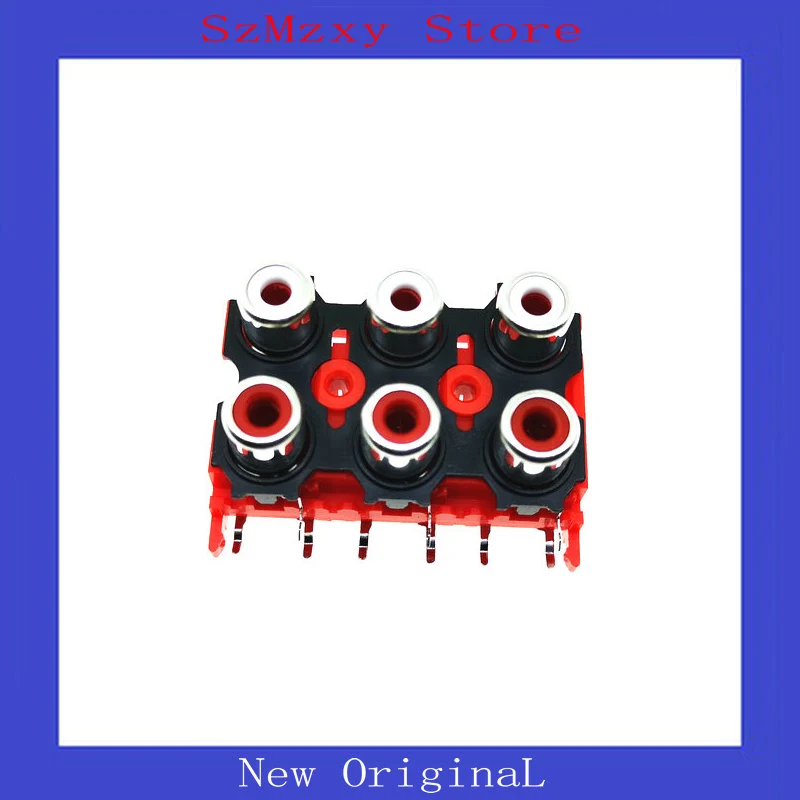 1PCS AV6-8.4-13 RCA Core Socket 6 Hole STB TV Plug AV JACK RCA Socket Input Audio And Video Socket AV6 Connector
1PCS AV6-8.4-13 RCA Core Socket 6 Hole STB TV Plug AV JACK RCA Socket Input Audio And Video Socket AV6 Connector