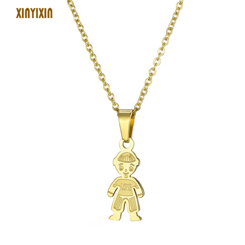 Gold Stainless Steel Lovely Boy Pendant Necklace for Women Men LOVE Choker Necklace Party Boyfriend Gift 2019 Fashion Jewelry
Gold Stainless Steel Lovely Boy Pendant Necklace for Women Men LOVE Choker Necklace Party Boyfriend Gift 2019 Fashion Jewelry