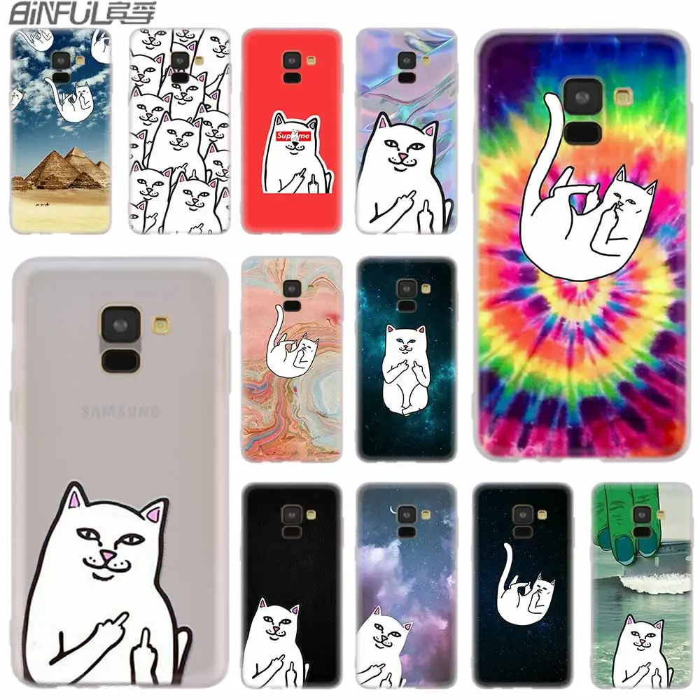 Cover Silicone case For Samsung Galaxy A6 A8 A9 A7 A5 A3 Plus 2018 2017 2016 2015 A6S Star Rip N Dip Cat
Cover Silicone case For Samsung Galaxy A6 A8 A9 A7 A5 A3 Plus 2018 2017 2016 2015 A6S Star Rip N Dip Cat