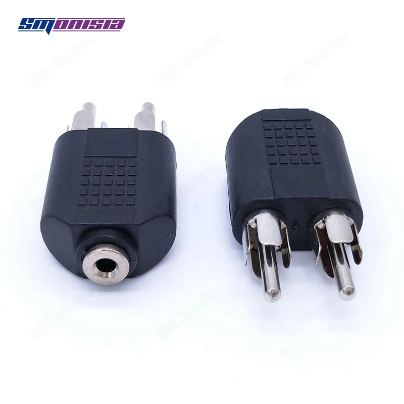 10pcs-1000pcs Audio Adapter 3.5mm Female Socket To Double RCA Male Plug Two in One Microphone Headset Connector
10pcs-1000pcs Audio Adapter 3.5mm Female Socket To Double RCA Male Plug Two in One Microphone Headset Connector