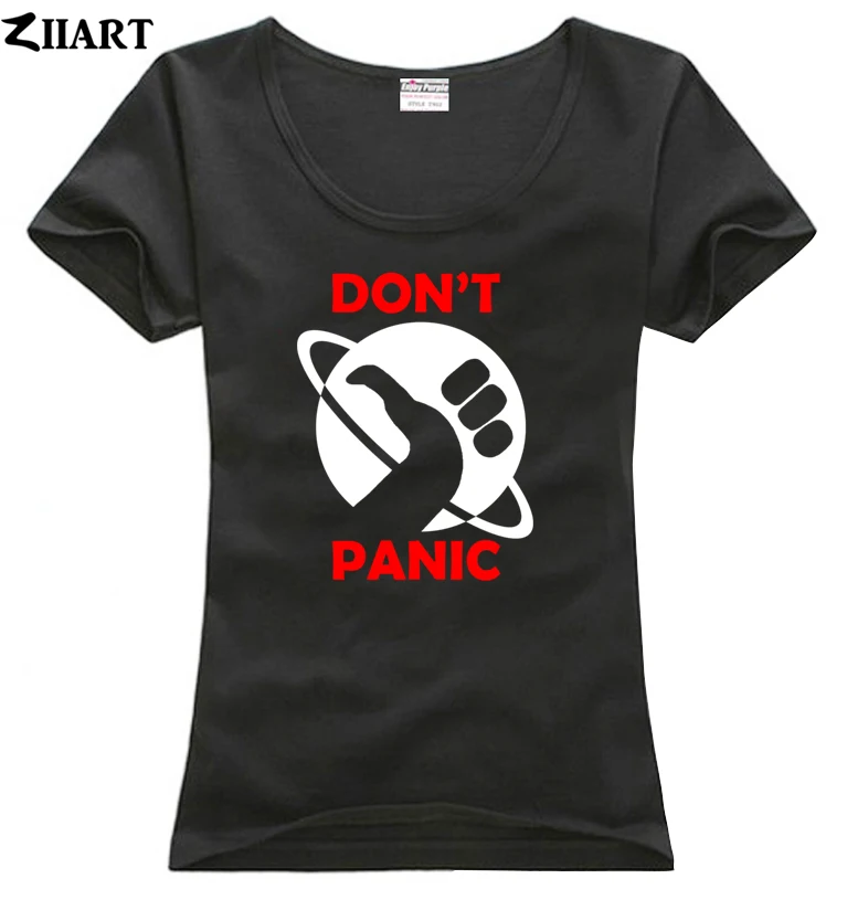 don't panic hitchhiker's guide to the galaxy couple clothes girl woman female o-neck cotton short-sleeve T-shirt
don't panic hitchhiker's guide to the galaxy couple clothes girl woman female o-neck cotton short-sleeve T-shirt