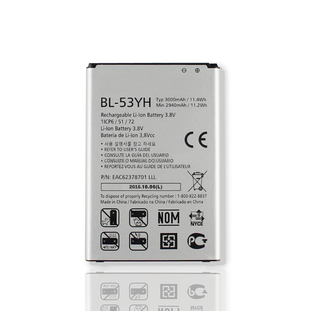 100% Original Replacement Battery For LG G3 F400 F460 D858 D830 VS985 BL-53YH BL53YH 3000mAh+ + Tracking Number
100% Original Replacement Battery For LG G3 F400 F460 D858 D830 VS985 BL-53YH BL53YH 3000mAh+ + Tracking Number