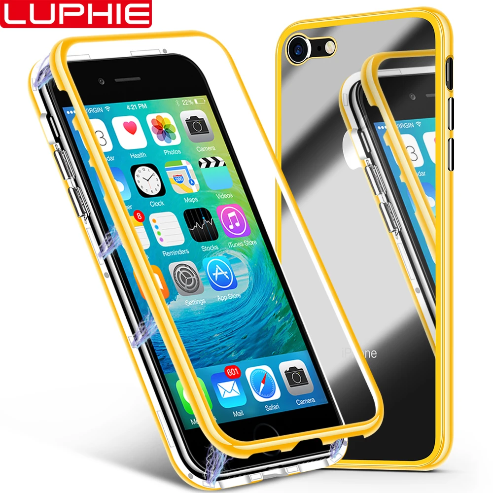 Magnetic Adsorption Flip Case for iPhone XR X XS Max 8 7 Plus Tempered Glass Hard PC Cover Fantastic Transparent Plating PC
Magnetic Adsorption Flip Case for iPhone XR X XS Max 8 7 Plus Tempered Glass Hard PC Cover Fantastic Transparent Plating PC
