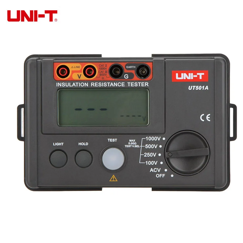 2017 Original UNI-T UT501A 1000V Insulation Resistance Meter Ground Tester Megohmmeter Voltmeter w/LCD Backlight Free Shipping
2017 Original UNI-T UT501A 1000V Insulation Resistance Meter Ground Tester Megohmmeter Voltmeter w/LCD Backlight Free Shipping