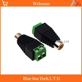 RCA female power Jack adapter Connector Plug,AV to DC monitor audio plug, RCA Solderless plug
RCA female power Jack adapter Connector Plug,AV to DC monitor audio plug, RCA Solderless plug