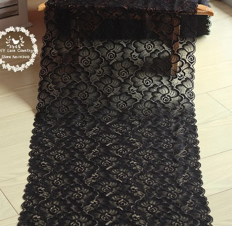 Freeshipping 35cm wide 1yds black Hair Decoration Wide Elastic Stretch Lace Trim wedding dress skirt lace trim
Freeshipping 35cm wide 1yds black Hair Decoration Wide Elastic Stretch Lace Trim wedding dress skirt lace trim