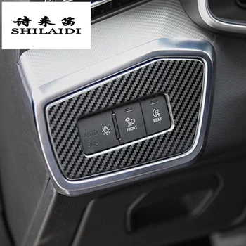 Car Styling Carbon fiber Headlight Switch Buttons Decorative panel Covers Trim Interior Stickers for Audi A6 C8 Auto accessories
Car Styling Carbon fiber Headlight Switch Buttons Decorative panel Covers Trim Interior Stickers for Audi A6 C8 Auto accessories