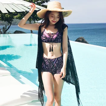 STAERK European shark swimsuit sexy three piece set of small chest gathered thin thin flat lace blouse Korean hot spring bikini
STAERK European shark swimsuit sexy three piece set of small chest gathered thin thin flat lace blouse Korean hot spring bikini