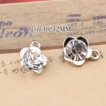Factory Price 100PCS DIY Jewelry Charms Crystal Rhinestone Silver Tone Alloy Bracelet Necklace Earring Spring Flower Charm Craft
Factory Price 100PCS DIY Jewelry Charms Crystal Rhinestone Silver Tone Alloy Bracelet Necklace Earring Spring Flower Charm Craft