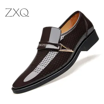 2019 Summer Black Brown Men Leather Shoes Mens Pointed Toe Dress Shoes High Quality Formal Slip On Hollow Out Sandals Man
2019 Summer Black Brown Men Leather Shoes Mens Pointed Toe Dress Shoes High Quality Formal Slip On Hollow Out Sandals Man