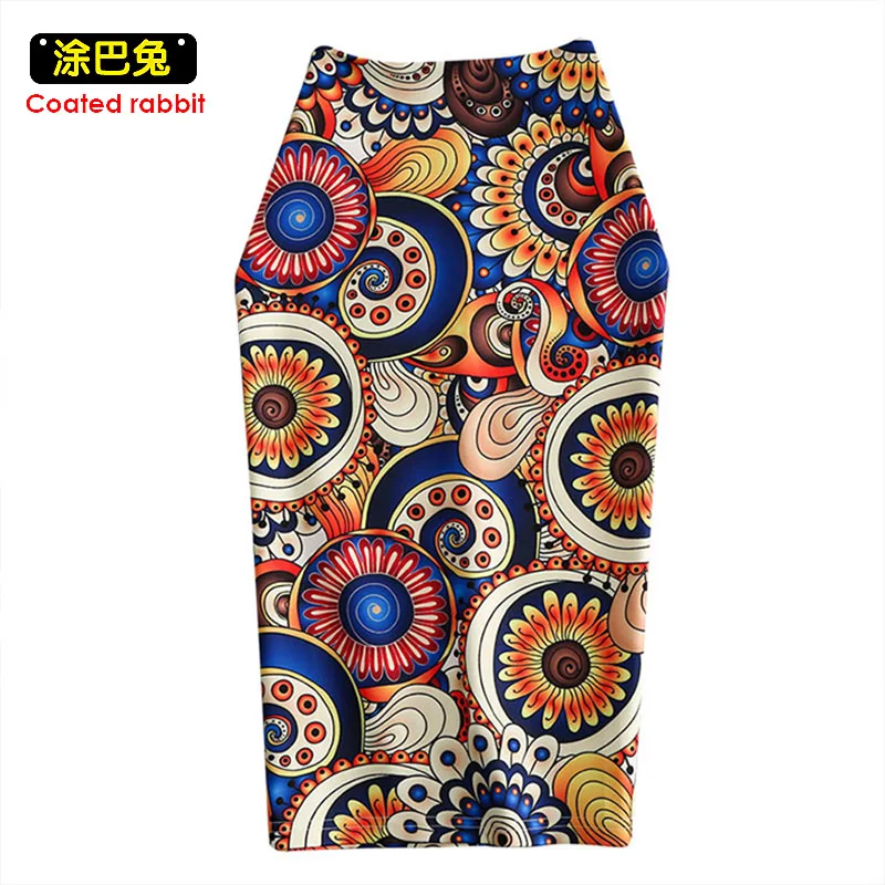 CR Spring Summer Vintage Fashion Printed Pencil Skirt Midi Women Knee-Length Elastic High Waist Ladies Circular Pattern Skirts
CR Spring Summer Vintage Fashion Printed Pencil Skirt Midi Women Knee-Length Elastic High Waist Ladies Circular Pattern Skirts