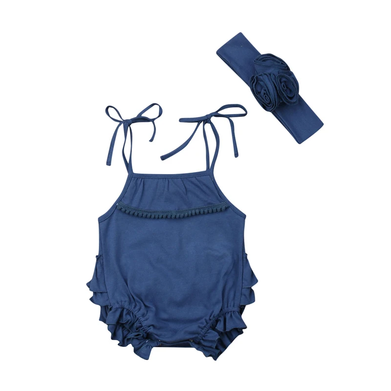 Summer Newborn Baby Girls Clothes Solid Sleeveless Belt Bodysuit Jumpsuit+Headband Outfit 2Pcs Set Clothes
Summer Newborn Baby Girls Clothes Solid Sleeveless Belt Bodysuit Jumpsuit+Headband Outfit 2Pcs Set Clothes
