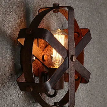 Rust Metal Lampshade Wall Lamps Retro Loft Style Vintage american Industrial indoor Wall Light with bulbs E27
Rust Metal Lampshade Wall Lamps Retro Loft Style Vintage american Industrial indoor Wall Light with bulbs E27