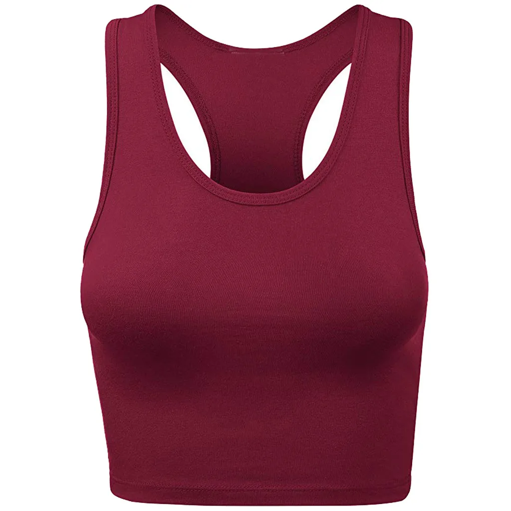 Crop Top Women Vest Sexy Tank Slim Fit Vest Casual Racer back Sexy Camis Sleeveless Tank Tops Solid Basic Crop Top Corset /3.3
Crop Top Women Vest Sexy Tank Slim Fit Vest Casual Racer back Sexy Camis Sleeveless Tank Tops Solid Basic Crop Top Corset /3.3