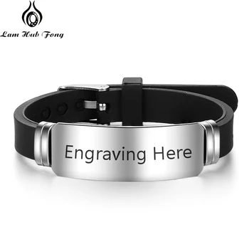 Personalized Stainless Steel Bracelet & Bangles Custom Men's Bracelet Fashion Jewelry Gift for Men Father (Lam Hub Fong)
Personalized Stainless Steel Bracelet & Bangles Custom Men's Bracelet Fashion Jewelry Gift for Men Father (Lam Hub Fong)