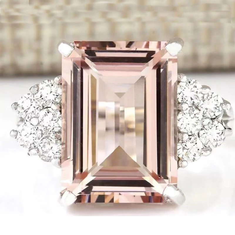 Tisonliz Luxury Pink Big Square Stone Rings for Women Promise Wedding Silver Rings Princess Jewelry Bague Femme Anillos Mujer
Tisonliz Luxury Pink Big Square Stone Rings for Women Promise Wedding Silver Rings Princess Jewelry Bague Femme Anillos Mujer