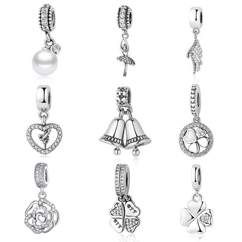 Original 925 Sterling Silver Bead Charm Angel Wing Feather Love Heart Vintage Beads Fit Pandora Bracelets & Bangles DIY Jewelry
Original 925 Sterling Silver Bead Charm Angel Wing Feather Love Heart Vintage Beads Fit Pandora Bracelets & Bangles DIY Jewelry