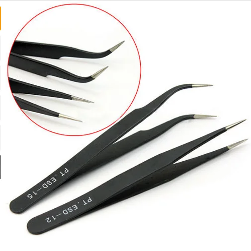 2pcs Black Straight + Curved Nail Art False Fake Eye Lashes Eyelash Extension Tweezers Nippers Pointed Clip Nail Art Tool
2pcs Black Straight + Curved Nail Art False Fake Eye Lashes Eyelash Extension Tweezers Nippers Pointed Clip Nail Art Tool