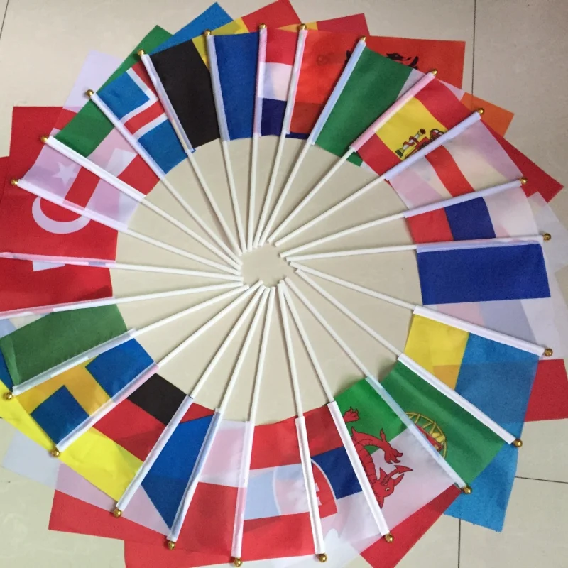 2019 World Football Cup Hand Flags of The Country Soccer 32 Team Flag Country World Banner Bunting 14*21cm Flag
2019 World Football Cup Hand Flags of The Country Soccer 32 Team Flag Country World Banner Bunting 14*21cm Flag