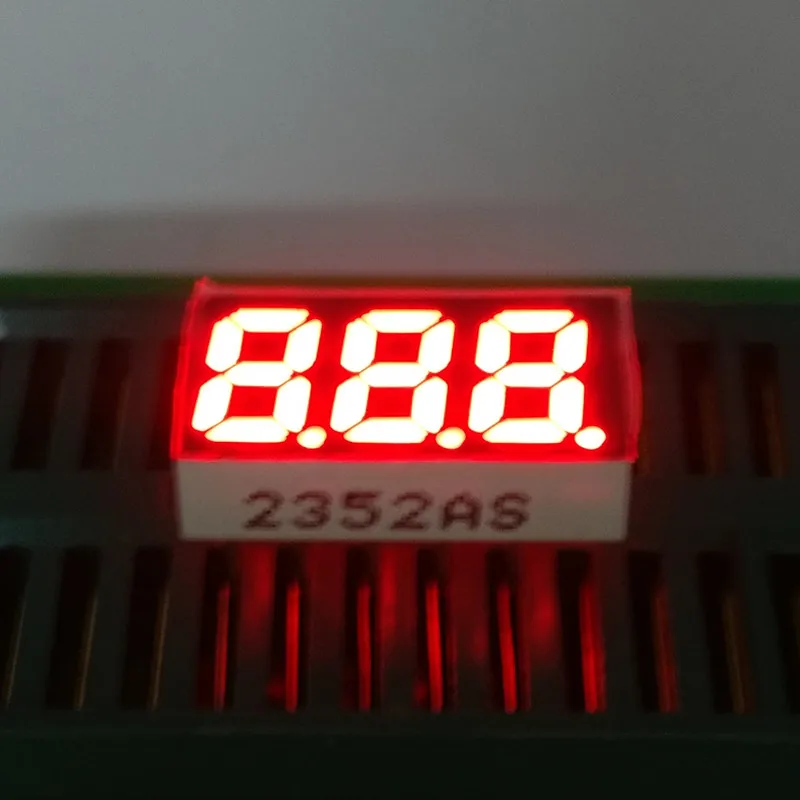 Ultra bright Commom Cathode/Anode 0.25" Red 7 Segment display 3 Bit Digital Tube 0.25 inch LED Display 15.3*8*4mm
Ultra bright Commom Cathode/Anode 0.25" Red 7 Segment display 3 Bit Digital Tube 0.25 inch LED Display 15.3*8*4mm