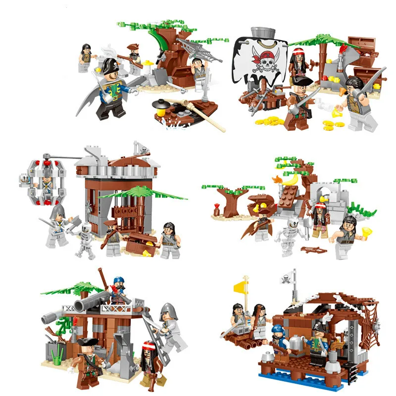 Pirate series plastic toys early education for children diy small particles block gifts
Pirate series plastic toys early education for children diy small particles block gifts