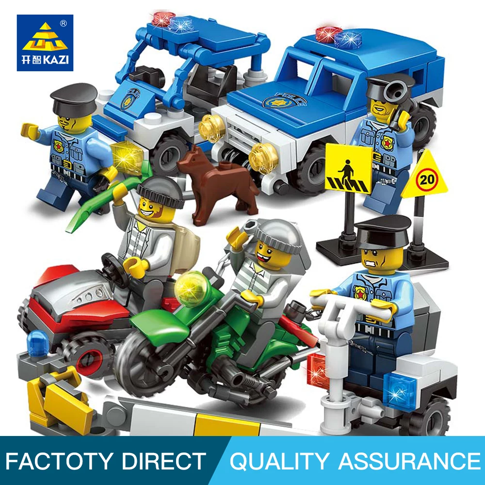 KAZI 67253 City Police Building Blocks 8 in 1 Compatible with legoing city boy gift minifigures leg0 toys for children
KAZI 67253 City Police Building Blocks 8 in 1 Compatible with legoing city boy gift minifigures leg0 toys for children