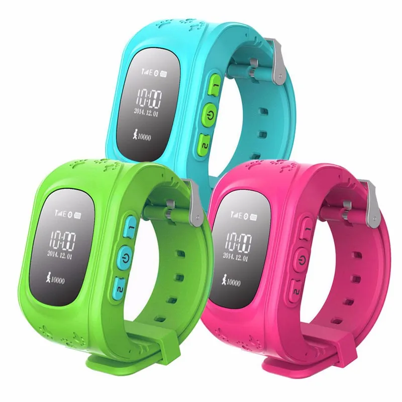 

DHL 10pcs/lot Q50 Smart baby Watch Phone Children gps tracker for kids Anti-Lost SOS Wristband smartwatch for iOS Android phone