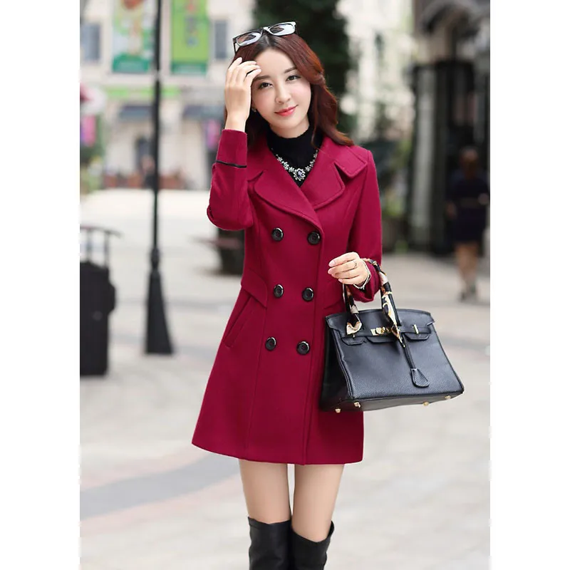 Simple Woolen Coat Women Winter Long Double-Breasted Large Size Wool Blend Woolen Coat Spring Autumn Elegant Wild Cardigan Coat
Simple Woolen Coat Women Winter Long Double-Breasted Large Size Wool Blend Woolen Coat Spring Autumn Elegant Wild Cardigan Coat