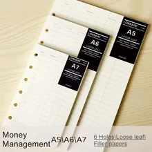 notebook loose-leaf refill a5 a6 accounts recording notebook financing paper spiral business filler papers
notebook loose-leaf refill a5 a6 accounts recording notebook financing paper spiral business filler papers
