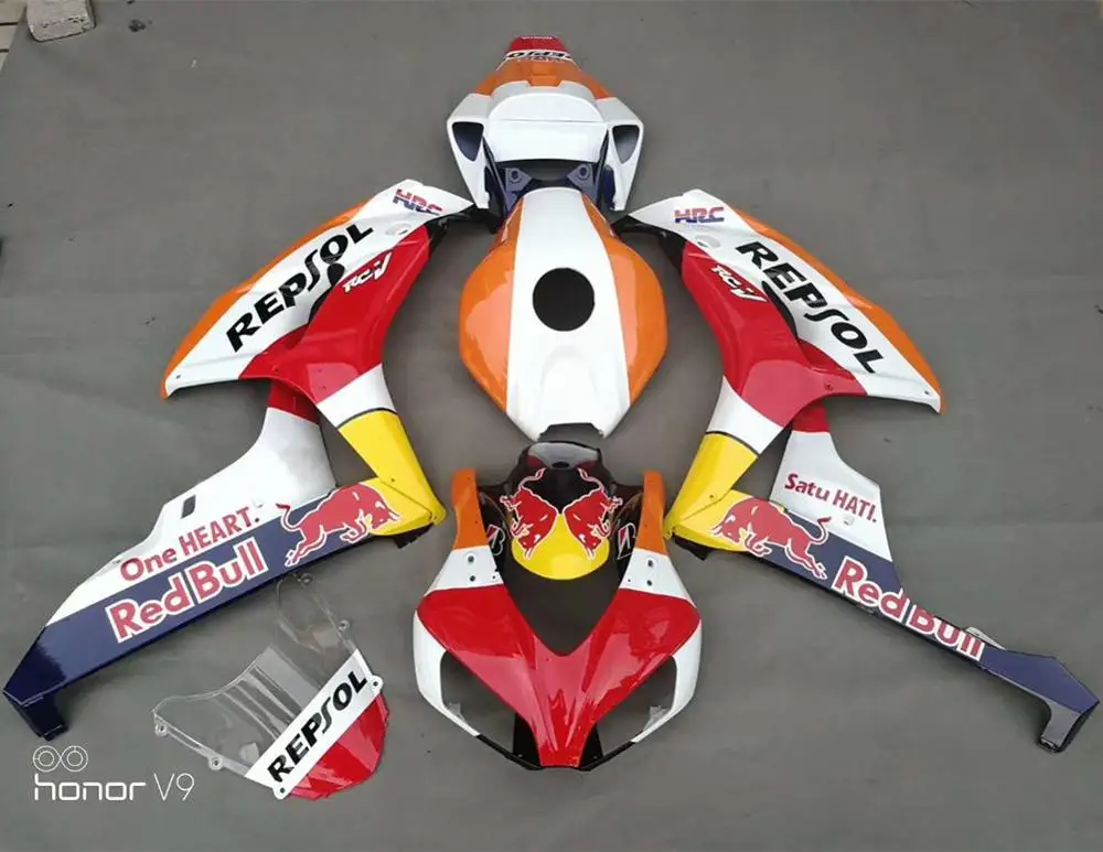 Injection Mold Fairing Kit for HONDA CBR1000RR 06 07 CBR 1000RR CBR 1000 RR 2006 2007 Windshield Tank Cover Panel Fairings Set
Injection Mold Fairing Kit for HONDA CBR1000RR 06 07 CBR 1000RR CBR 1000 RR 2006 2007 Windshield Tank Cover Panel Fairings Set