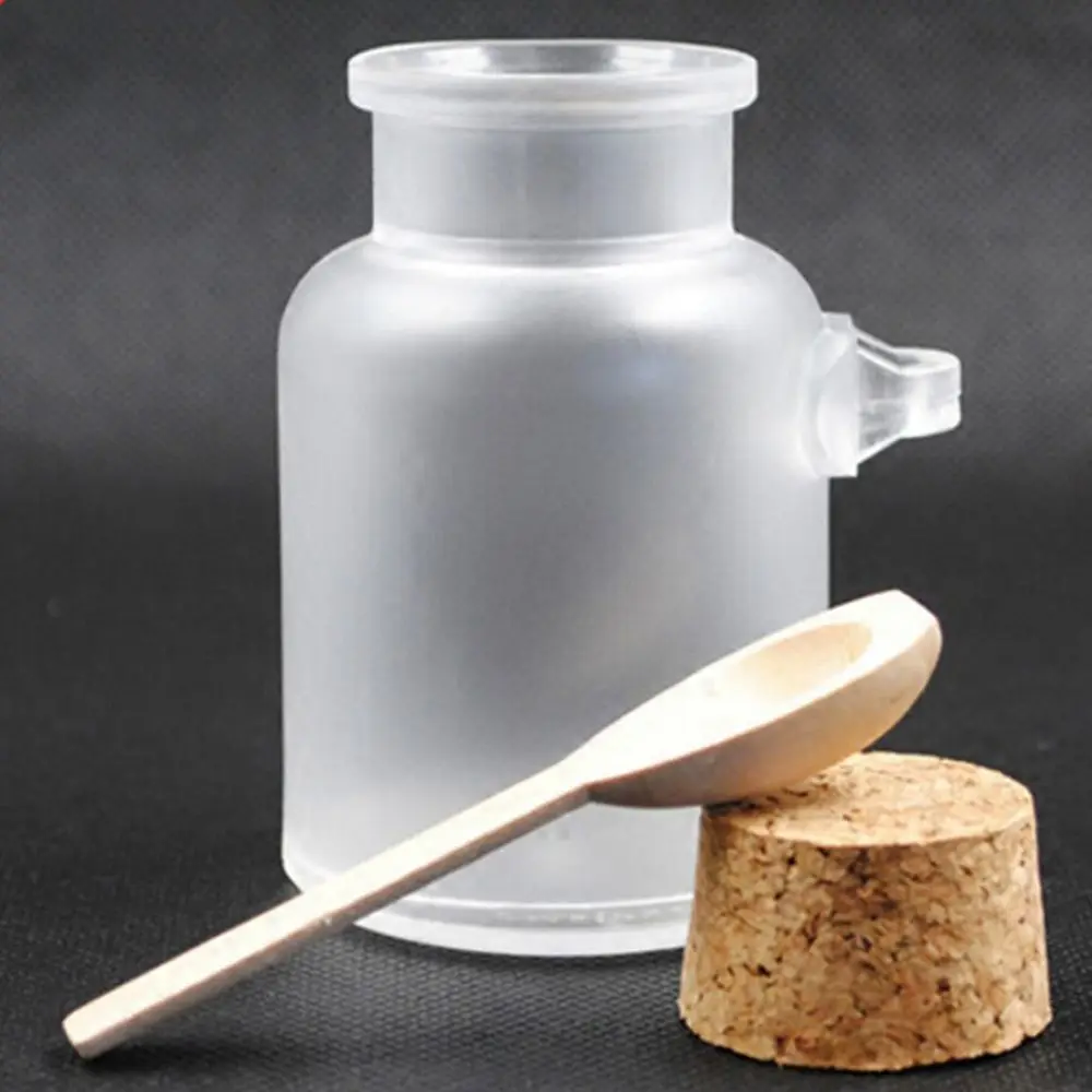 200ML Clear Round Cosmetic Empty Matte Cork Jar Bath Salt Bottle Wood Spoon Women Mask Facial Container Refillable Bottles
200ML Clear Round Cosmetic Empty Matte Cork Jar Bath Salt Bottle Wood Spoon Women Mask Facial Container Refillable Bottles