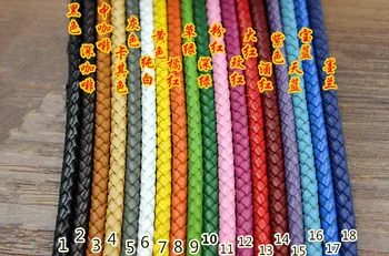 5mm x5m Braid Genuine Round Leather Cord 18 colors DIY Jewelry Necklace Bracelet Making String free shipping
5mm x5m Braid Genuine Round Leather Cord 18 colors DIY Jewelry Necklace Bracelet Making String free shipping