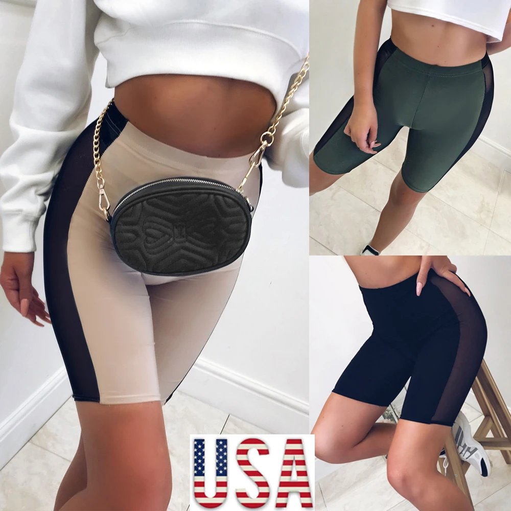 Butt Push Up Shorts Yoga Shorts Dancing Shorts Gym Active Casual Shorts Running Shorts Plain Elasticated Waist Undershorts Fashion Star Ladies Womens Cycling Shorts