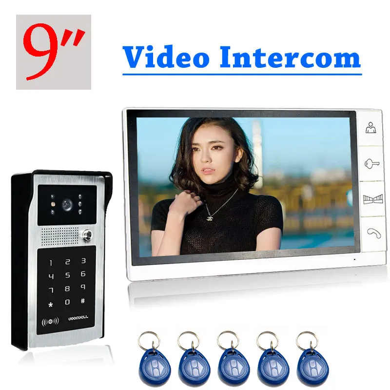 SMTKEY Password Video Intercom Rfid card 9 inch video doorphone Outdoor camera with ID key
SMTKEY Password Video Intercom Rfid card 9 inch video doorphone Outdoor camera with ID key