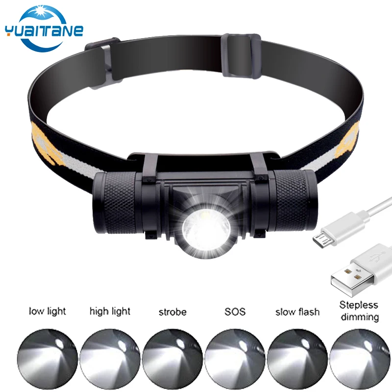 20000 Lumens Mini Head Lamp T6 LED Headlight White Light Headlamp USB Rechargeable 18650 Head Light For Hunting Fishing Camping
20000 Lumens Mini Head Lamp T6 LED Headlight White Light Headlamp USB Rechargeable 18650 Head Light For Hunting Fishing Camping