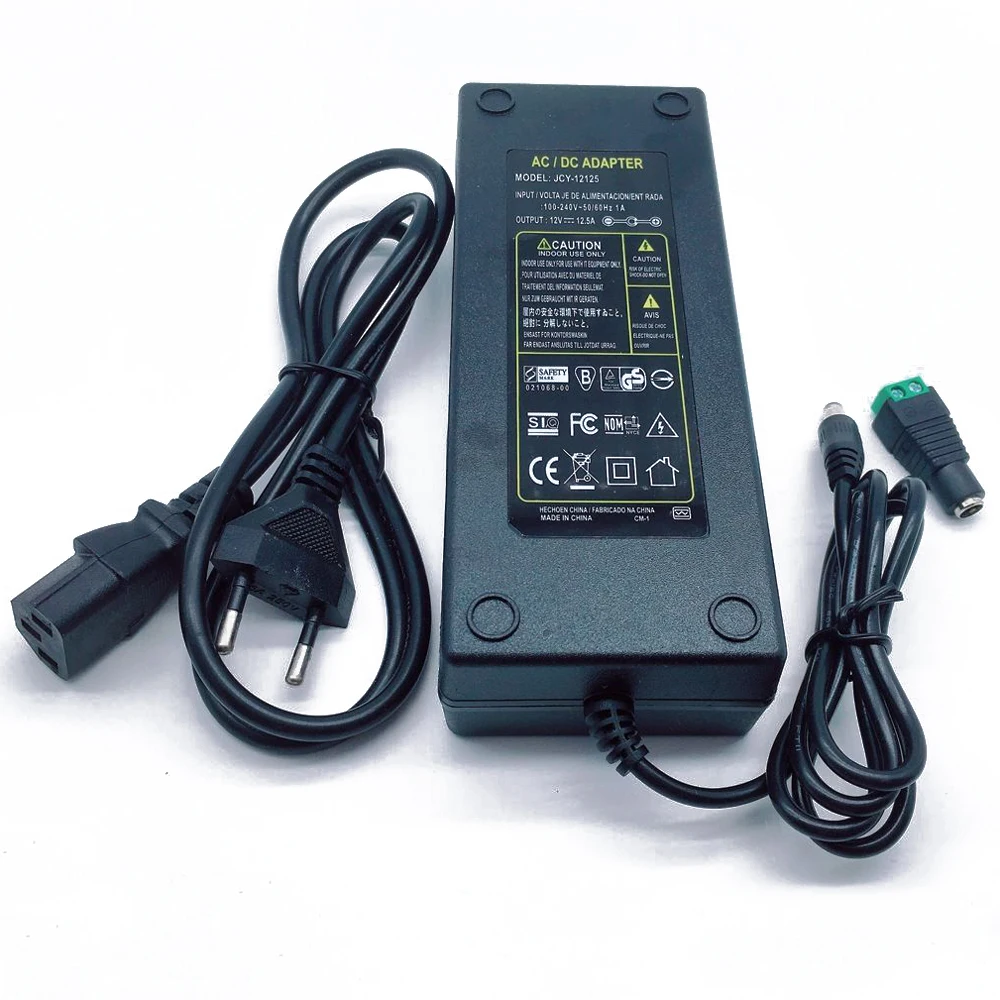 Description Picture 5 of item12V 12.5A 12.5 amp 150W DC EU/US UK AU POWER Supply ADAPTER Transformer LED Strip Light