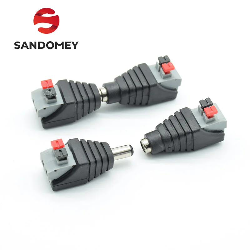 4pcs/2sets DC 2Male +2 Female connector 2.1*5.5mm DC Power Jack Adapter Plug Connector for 3528/5050/5730 single color led strip
4pcs/2sets DC 2Male +2 Female connector 2.1*5.5mm DC Power Jack Adapter Plug Connector for 3528/5050/5730 single color led strip