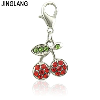 JINGLANG Enamel Cherry Charm Pendants Gold Color Alloy beads Jewelry Finding 50 Psc
JINGLANG Enamel Cherry Charm Pendants Gold Color Alloy beads Jewelry Finding 50 Psc